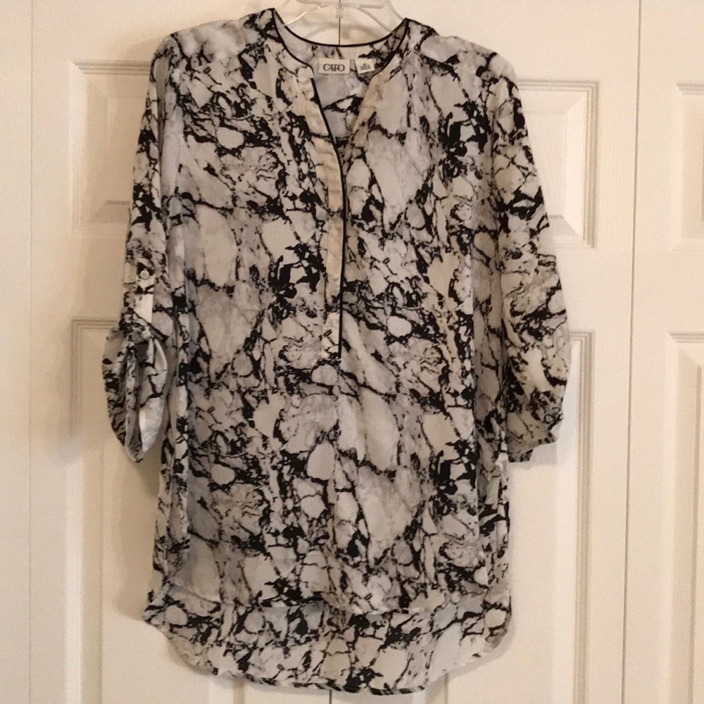 Marble like blouse by CATO